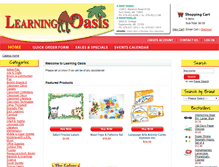 Tablet Screenshot of learningoasisonline.com